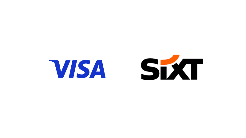 Visa and SIXT logos